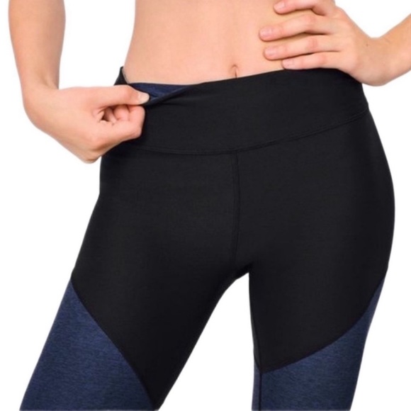 Outdoor Voices Springs Color Block Leggings M Blue Workout Run - Picture 4 of 8